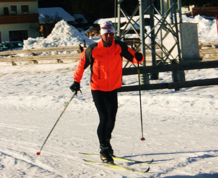 Langlaufen am Fuße des Dachstein